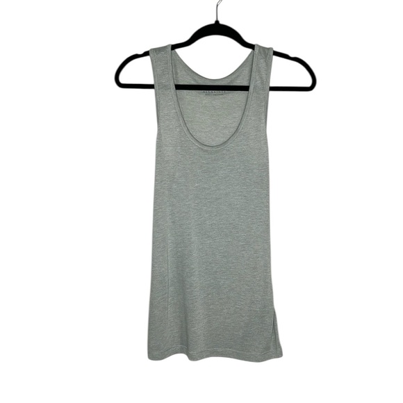 ALLSAINTS Malin Silk Vest gray tank top size Small - Picture 1 of 11